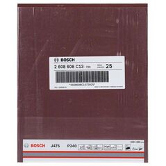 Bosch Schleifblatt Papier J475, Best for Metal, 230 x 280 mm, 240, ungelocht, 1er-Pack (2 608 608 C13), image 