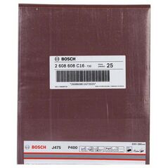 Bosch Schleifblatt Papier J475, Best for Metal, 230 x 280 mm, 400, ungelocht, 1er-Pack (2 608 608 C16), image 