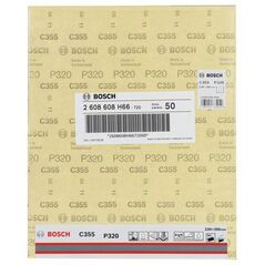 Bosch Schleifblatt C355, Papierschleifblatt, 230 x 280 mm, 320 (2 608 608 H66), image 