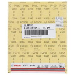 Bosch Schleifblatt C355, Papierschleifblatt, 230 x 280 mm, 400 (2 608 608 H67), image 