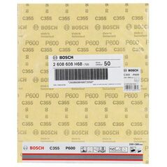 Bosch Schleifblatt C355, Papierschleifblatt, 230 x 280 mm, 600 (2 608 608 H68), image 