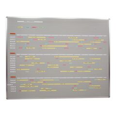 Eichner VISIPLAN-Tafel ohne Raster, 73 Schienen 160 x 130 cm, image 