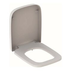 Geberit WC-Sitz RENOVA PLAN eckiges Design, ohne Absenkautomatik weiß, image 