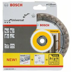 Bosch Diamanttrennscheibe Best for Universal, 125 x 22,23 x 2,2 x 12 mm (2 608 603 630), image 