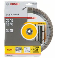 Bosch Diamanttrennscheibe Best for Universal, 230 x 22,23 x 2,4 x 15 mm (2 608 603 633), image 