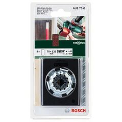 Bosch Starlock Profilschleifer AUZ 70 G mit 4 Schleifblättern, 70 x 125 mm, 70 mm (2 609 256 D18), image 