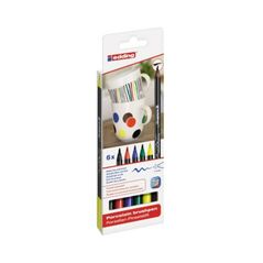 edding Pinselstift 4200 4-4200-6 Porzellan family colours 6 St./Pack, image 