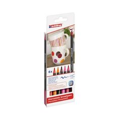 edding Pinselstift 4200 4-4200-6999 Porzellan warm colours 6 St./Pack, image 