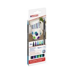 edding Pinselstift 4200 4-4200-6099 Porzellan cool colours 6 St./Pack, image 