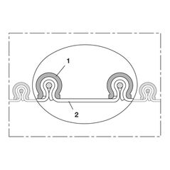 Norres Gewebeschlauch vibrationsfest (+300°C) Ø 250mm L: 3m CP ARAMID 461, image 