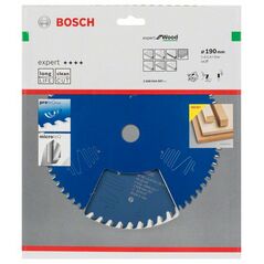 Bosch Kreissägeblatt Expert for Wood, 190 x 2,4 mm, 48 (2 608 644 087), image 