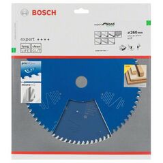 Bosch Kreissägeblatt Expert for Wood, 260 x 30 x 2,8 mm, 80 (2 608 644 091), image 