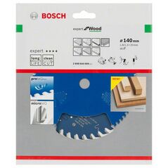 Bosch Kreissägeblatt Expert for Wood, 140 x 20 x 1,8 mm, 36 (2 608 644 009), image 