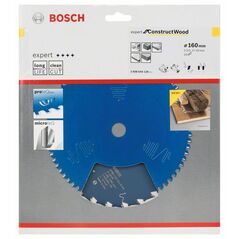 Bosch Kreissägeblatt Expert for Construct Wood, 160 x 20 x 2,0 mm, 24 (2 608 644 136), image 