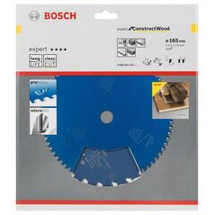 Bosch Kreissägeblatt Expert for Construct Wood, 165 x 20 x 2,0 mm, 24 (2 608 644 137), image 