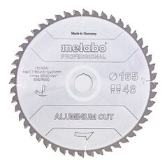 Metabo Sägeblatt "aluminium cut - professional", 190x2,2/1,8x30 Z52 FZ/TZ 5°neg, image 