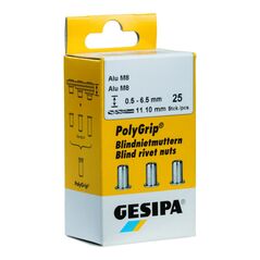 Gesipa PolyGrip Blindnietmuttern Mini-Pack Alu M 6 x 9 x 18, image 