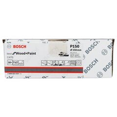 Bosch Schleifblatt C470, 150 mm, 150, Multilochung, Klett, 50er-Pack (2 608 621 020), image 