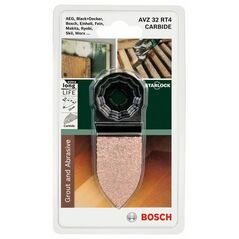Bosch Starlock Carbide-RIFF Schleiffinger AVZ 32 RT4, B: 32 mm, T: 50 mm (2 609 256 D52), image 