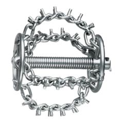 Rothenberger Kettenschleuderkopf mit Spikes, 4 Ketten und Ring, 22 mm 125 mm, image 