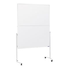 Magnetoplan Moderationstafel mit weißem Rahmen, klappbar, Karton weiß, 1200 x 1500 mm, image 