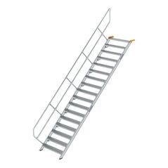 Günzburger Aluminium-Treppe Stufen 45° 17 Stufen, image 