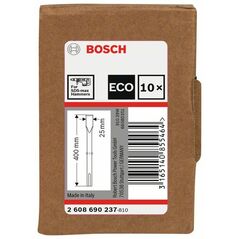Bosch Flachmeißel mit SDS max-Aufnahme, 25 x 400 mm, 10er-Pack (2 608 690 237), image 