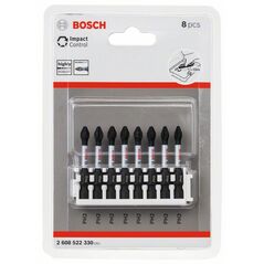 Bosch Schrauberbit-Set Impact Control, 8-teilig, PH2, 50 mm (2 608 522 330), image 