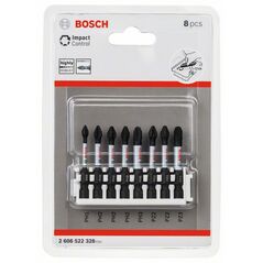 Bosch Schrauberbit-Set Impact Control, 8-teilig, PH1, 3x PH2, PH3, 2 x PZ2, PZ3, 50 mm (2 608 522 328), image 