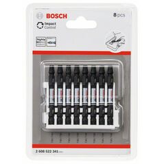 Bosch Doppelklingen Schrauberbit-Set Impact Control, 8-teilig, T30-T30, 65 mm (2 608 522 341), image 