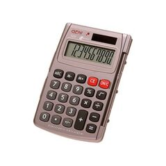 GENIE® Taschenrechner 520 10-stellig mit Klappdeckel grau, image 