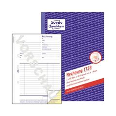 Avery Zweckform Rechnung 1733 Kleinunternehmer DIN A5 SD 2x40 Bl, image 