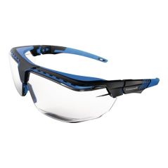 Schutzbrille Avatar OTG Bügel schwarz-blau,Scheibe Anti-Reflex, image 