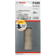 Bosch Schleifblatt M480 Net, Best for Wood and Paint, 80 x 133 mm, 180, 10er-Pack (2 608 621 229), image 