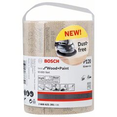 Bosch Schleifrolle M480 Net Best for Wood and Paint, 93 mm x 5 m, 120 (2 608 621 281), image 