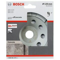 Bosch Diamanttopfscheibe Standard for Concrete, 125 x 22,23 x 5 mm (2 608 601 573), image 