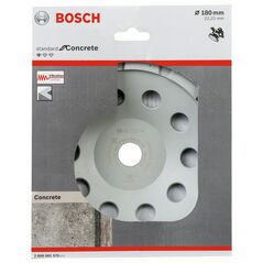 Bosch Diamanttopfscheibe Standard for Concrete, 180 x 22,23 x 5 mm (2 608 601 575), image 