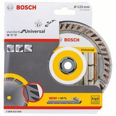 Bosch Diamanttrennscheibe Standard for Universal, 125 x 22,23 x 2 x 10 mm (2 608 615 059), image 