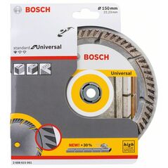 Bosch Diamanttrennscheibe Standard for Universal, 150 x 22,23 x 2,4 x 10 mm (2 608 615 061), image 