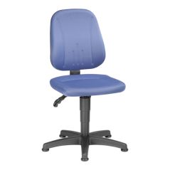 bimos Arbeitsdrehstuhl Unitec mit Gleiter und Stoff blau Sitzhöhe 440-620 mm, image 