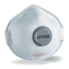 Uvex Einweg (NR)-Atemschutzmaske FFP2 uvex silv-Air e, 360°-Ausatemventil, image 