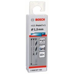 Bosch Metallspiralbohrer HSS PointTeQ, DIN 338, 1,5 mm, 10er-Pack (2 608 577 183), image 