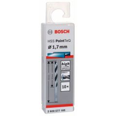 Bosch Metallspiralbohrer HSS PointTeQ, DIN 338, 1,7 mm, 10er-Pack (2 608 577 185), image 