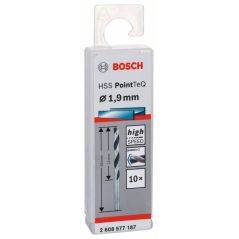Bosch Metallspiralbohrer HSS PointTeQ, DIN 338, 1,9 mm, 10er-Pack (2 608 577 187), image 