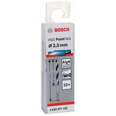 Bosch Metallspiralbohrer HSS PointTeQ, DIN 338, 2,5 mm, 10er-Pack (2 608 577 193), image 
