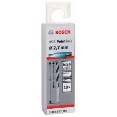 Bosch Metallspiralbohrer HSS PointTeQ, DIN 338, 2,7 mm, 10er-Pack (2 608 577 195), image 