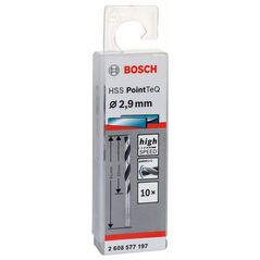 Bosch Metallspiralbohrer HSS PointTeQ, DIN 338, 2,9 mm, 10er-Pack (2 608 577 197), image 