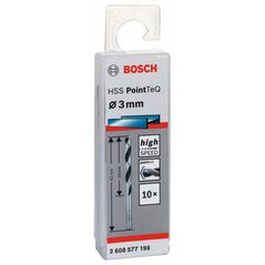 Bosch Metallspiralbohrer HSS PointTeQ, DIN 338, 3,0 mm, 10er-Pack (2 608 577 198), image 