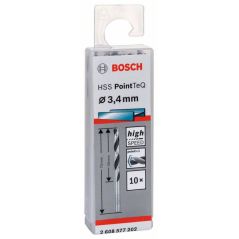 Bosch Metallspiralbohrer HSS PointTeQ, DIN 338, 3,4 mm, 10er-Pack (2 608 577 202), image 