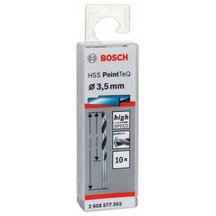 Bosch Metallspiralbohrer HSS PointTeQ, DIN 338, 3,5 mm, 10er-Pack (2 608 577 203), image 